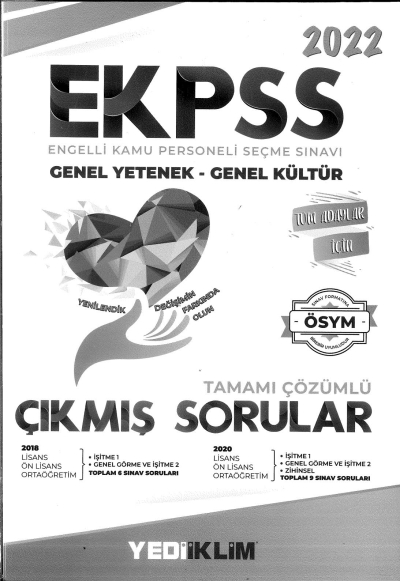 EKPSS TÜM ADAYLAR TAMAMI ÇÖZÜMLÜ ÇIKMIŞ SORULAR Limon Fotokopi