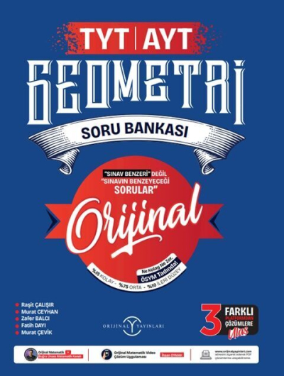 TYT AYT Geometri Soru Bankası Orijinal Yayınları Limon Fotokopi