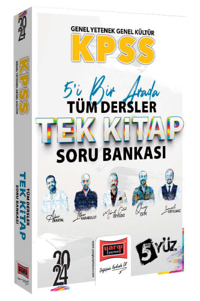 2024 KPSS Lisans GK-GY 5Yüz Ekibi Tüm Dersler Tek Kitap Soru Bankası Limon Fotokopi