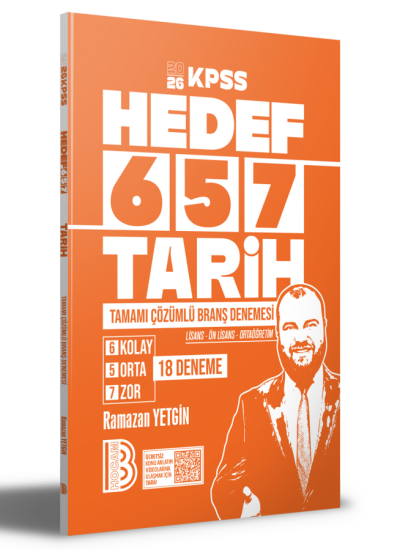 2026 KPSS Tarih 18 Deneme Benim Hocam Yayınları Limon Fotokopi