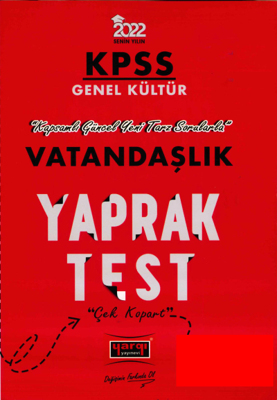 VATANDAŞLIK YAPRAK TEST Limon Fotokopi