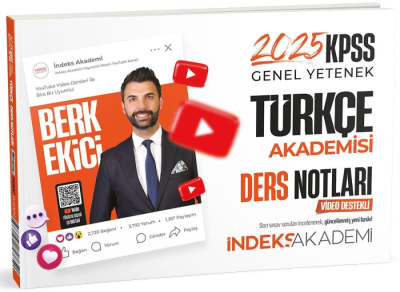 İndeks Akademi 2025 KPSS Türkçe Akademisi Video Ders Notları Limon Fotokopi