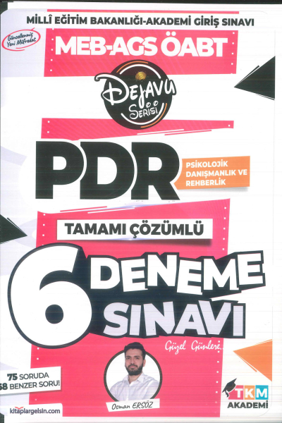 2025 ÖABT Psikolojik Danışmanlık ve Rehberlik DEJAVU 6 Deneme Çözümlü - Osman Avni Ersöz TKM Akademi Limon Fotokopi
