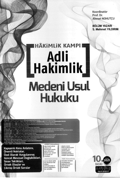 HAKİMLİK KAMPI ADLİ HAKİMLİK MEDENİ USUL HUKUKU Limon Fotokopi