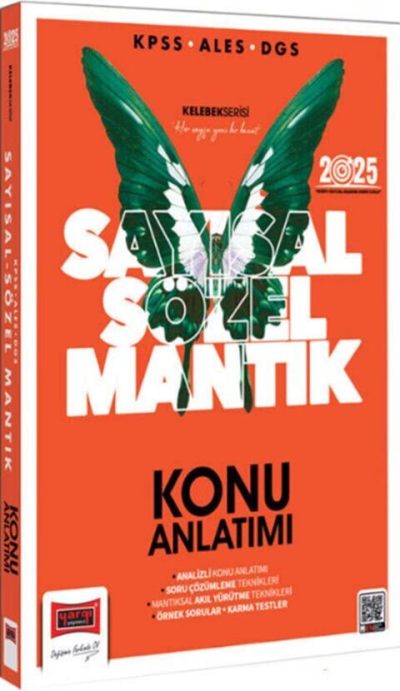 2025 KPSS ALES DGS Kelebek Serisi Sayısal Sözel Mantık Konu Anlatımı Yargı Yayınları