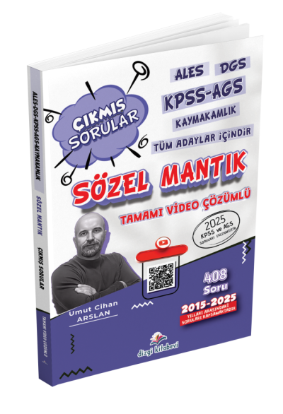 ALES DGS KPSS AGS Kaymakamlık Tüm Adaylar İçin Sözel Mantık Tamamı Video Çözümlü Çıkmış Sorular Dizgi Kitap Limon Fotokopi