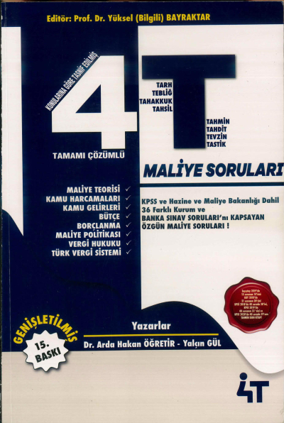 MALİYE SORU BANKASI YÜKSEK BİLGİ TAMAMI ÇÖZÜMLÜ Limon Fotokopi