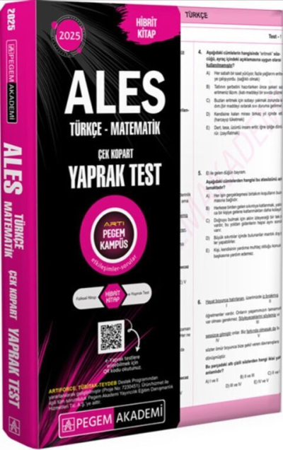 2025 ALES Çek Kopart Yaprak Test Pegem Yayınları
