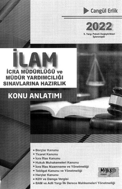 İLAM İCRA MÜDÜRLÜĞÜ KONU ANLATIMI