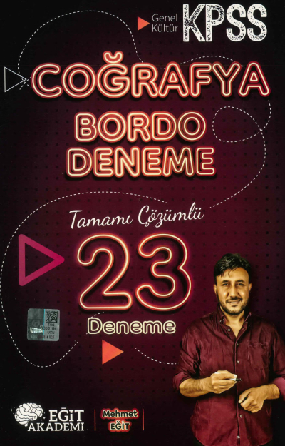 COĞRAFYA BORDO 23 DENEME TAMAMI ÇÖZÜMLÜ MEHMET EĞİT