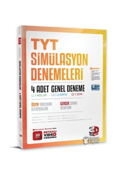 TYT SİMÜLASYON 4 ADET GENEL DENEME Limon Fotokopi