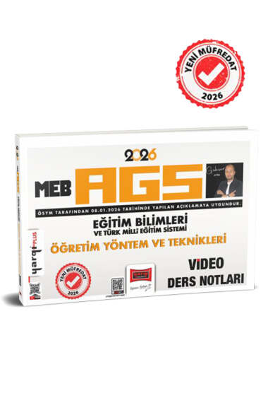 2026 MEB-AGS Eğitim Bilimleri ve Türk Milli Eğitim Sistemi Öğretim Yöntem ve Teknikleri Video Ders Notları Yargı Yayınları Limon Fotokopi