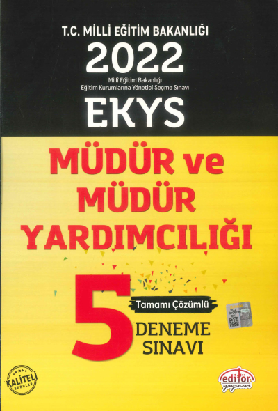 MÜDÜR VE MÜDÜR YARDIMCILIĞI 5 DENEME SINAVI TAMAMI ÇÖZÜMLÜ Limon Fotokopi