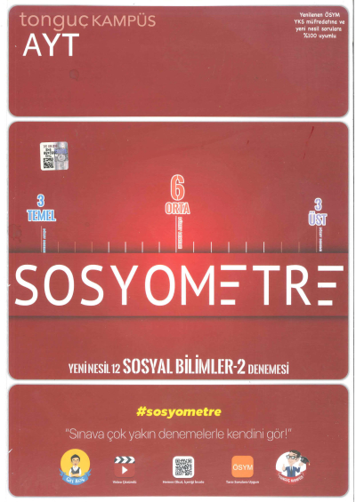 AYT Sosyometre Denemesi Limon Fotokopi