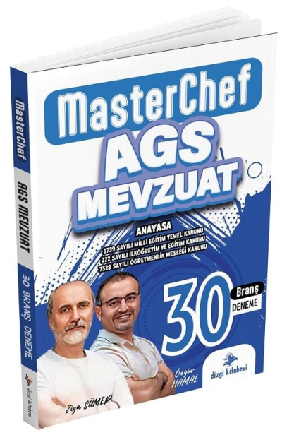 2025 MEB-AGS Mevzuat MasterChef 30 Deneme Çözümlü Dizgi Kitap