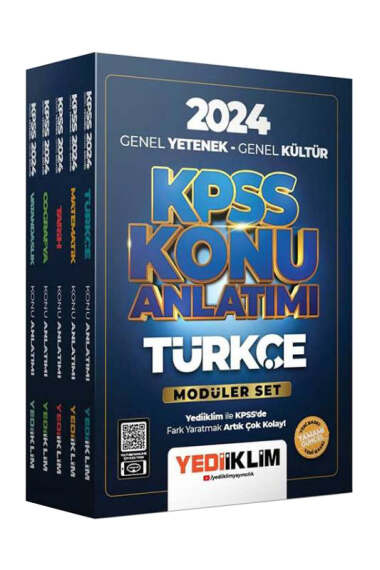 2024 KPSS Türkçe Konu Anlatımı Modüler Set Limon Fotokopi
