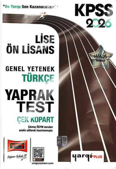 2026 KPSS Lise Ön Lisans Genel Yetenek Türkçe Çek Kopart Yaprak Test Yargı Yayınları