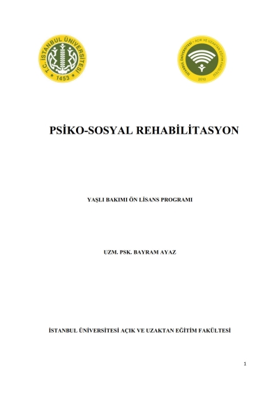 Psiko-Sosyal Rehabilitasyon Limon Fotokopi