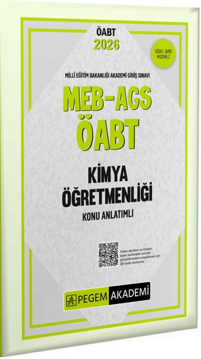 MEB-AGS-ÖABT Kimya Öğretmenliği Konu Anlatımlı Pegem Akademi Yayıncılık Limon Fotokopi