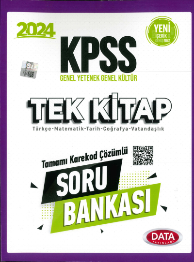 KPSS TEK KİTAP TAMAMI KAREKOD ÇÖZÜMLÜ SORU BANKASI