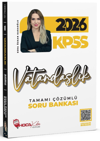2026 KPSS Vatandaşlık Soru Bankası Çözümlü Esra Özkan Karaoğlu Hoca Kafası Yayınları Limon Fotokopi