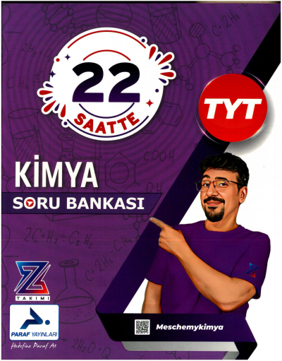TYT 22 Saatte Kimya Soru Bankası PRF Paraf Yayınları Limon Fotokopi