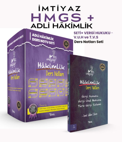 İMTİYAZ HMGS + Adli Hâkimlik Ders Notları Özel Set Limon Fotokopi