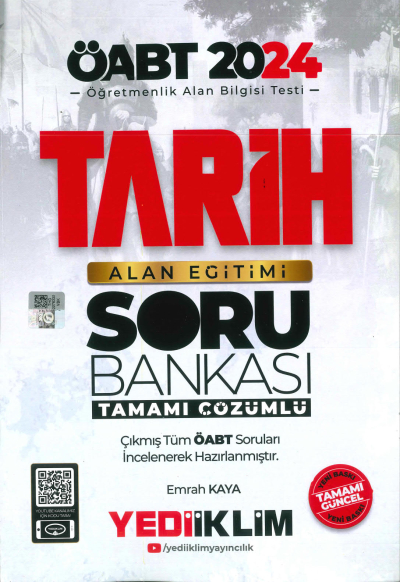 ÖABT TARİH ALAN EĞİTİMİ SORU BANKASI TAMAMI ÇÖZÜMLÜ Limon Fotokopi