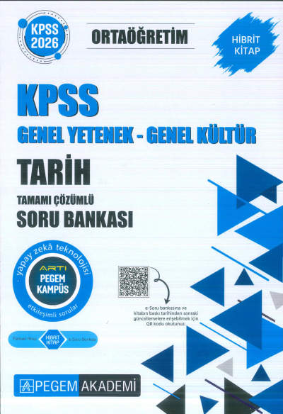 Ortaöğretim KPSS Tarih Tamamı Çözümlü Soru Bankası Pegem Akademi Limon Fotokopi