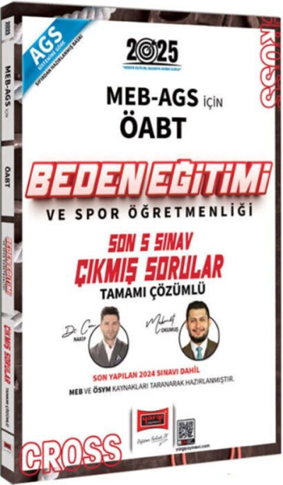 2025 ÖABT MEB-AGS Beden Eğitimi Öğretmenliği CROSS Çıkmış Sorular Son 5 Sınav Çözümlü Yargı Yayınları Limon Fotokopi