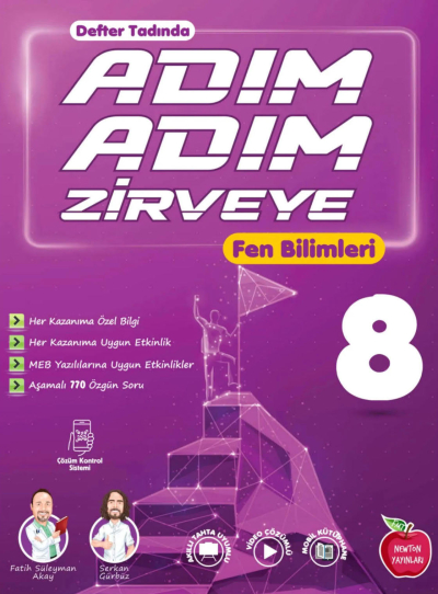 8. Sınıf Adım Adım Zirveye Fen Bilimleri Soru Bankası Newton Yayınları Limon Fotokopi