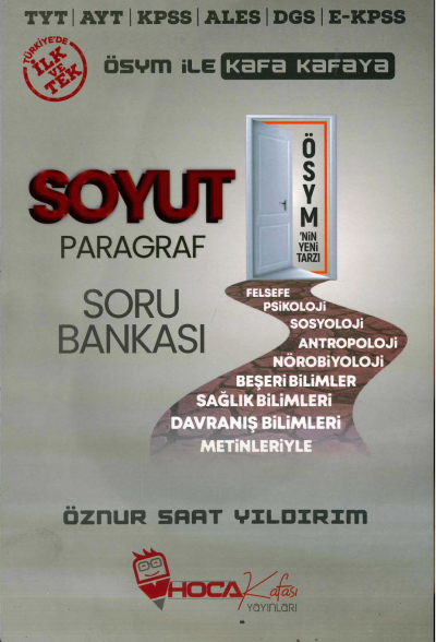 SOYUT PARAGRAF ÖSYM ile KAFA KAFAYA SORU BANKASI ÖZNUR SAAT YILDIRIM Limon Fotokopi