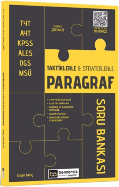 Taktiklerle ve Stratejilerle Paragraf Soru Bankası Benzersiz Akademi Yayınları Limon Fotokopi