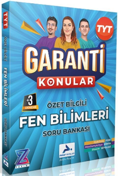 Z Takımı TYT Fen Bilimleri Garanti Konular Soru Bankası Paraf Yayınları Limon Fotokopi