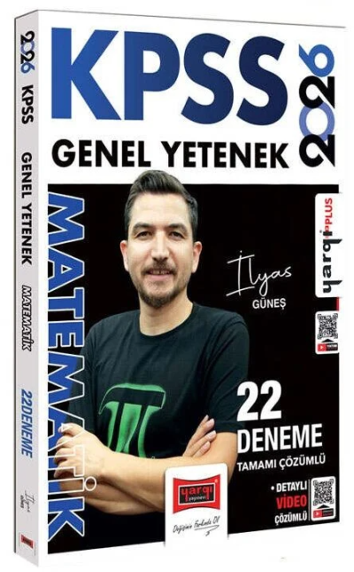 2026 KPSS Genel Yetenek Tamamı Çözümlü Matematik 22 Deneme (İlyas Güneş) Yargı Yayınları Limon Fotokopi