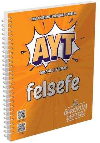 AYT Felsefe Öğrencim Defteri Murat Yayınları Limon Fotokopi