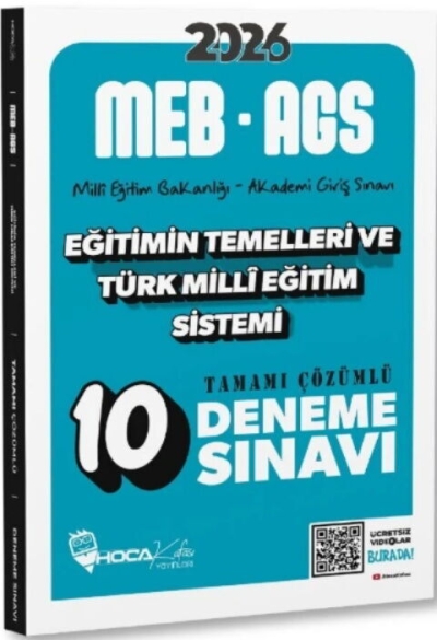 2026 MEB AGS Eğitimin Temelleri ve Türk Milli Eğitim Sistemi 10 Deneme Hoca Kafası Limon Fotokopi