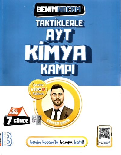 Taktiklerle AYT Kimya Kampı Benim Hocam Yayınları Limon Fotokopi