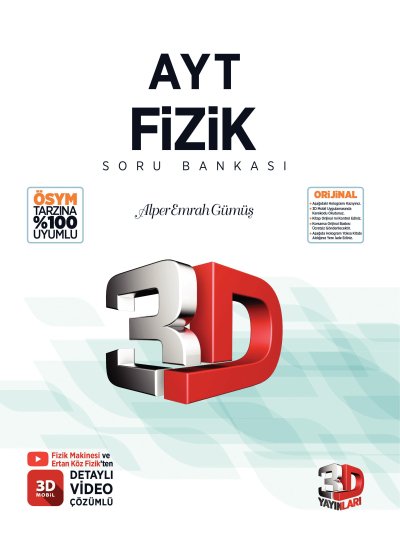 3D AYT Fizik Soru Bankası Limon Fotokopi