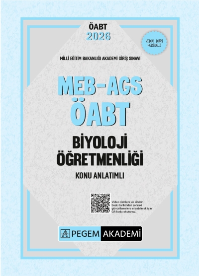 2026 MEB AGS ÖABT Biyoloji Öğretmenliği Konu Anlatımlı Pegem Yayınları