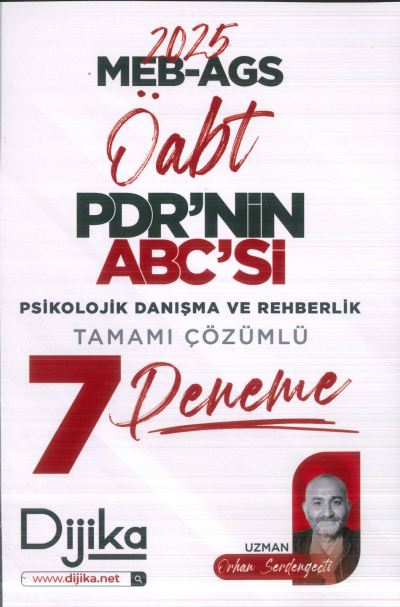 2025 MEB AGS ÖABT PDR nin ABC si Tamamı Çözümlü 7 Deneme Sınavı Dijika Yayınları Limon Fotokopi