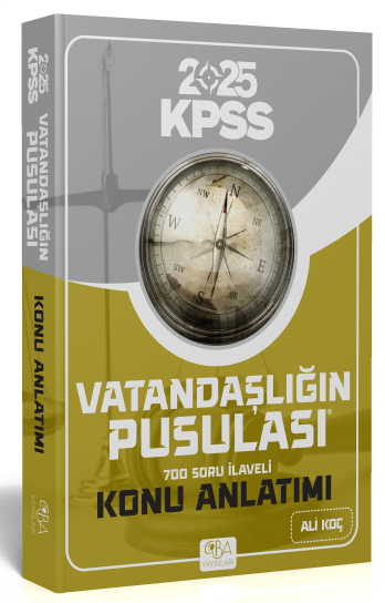 2025 KPSS Vatandaşlığın Pusulası Konu Anlatımı CBA Yayınları Limon Fotokopi