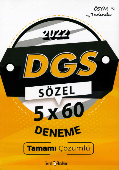 DGS SÖZEL 5x60 DENEME ÇÖZÜMLÜ Limon Fotokopi