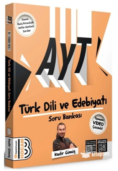 AYT Türk Dili ve Edebiyatı Soru Bankası Video Çözümlü Benim Hocam Yayınları Limon Fotokopi