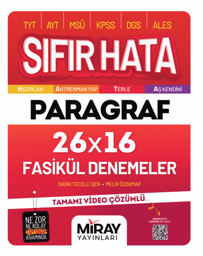 Sıfır Hata Paragraf 16 Deneme Miray Yayınları Limon Fotokopi