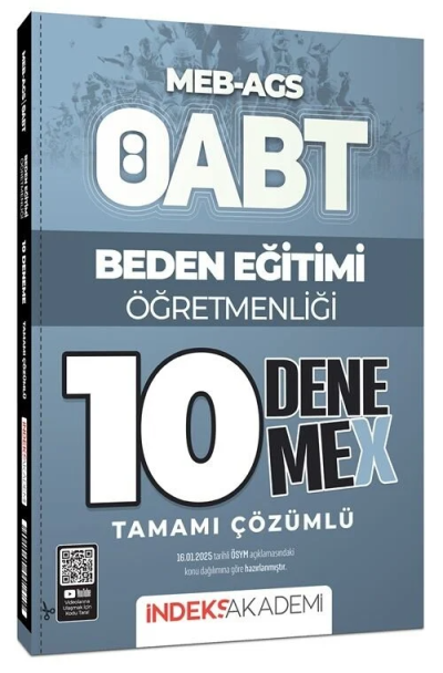2025 ÖABT MEB-AGS Beden Eğitimi Öğretmenliği 10 DenemeX Çözümlü İndeks Akademi Yayıncılık Limon Fotokopi