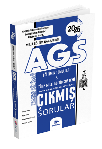 2025 MEB AGS Tamamı Video Çözümlü Eğitimin Temelleri Türk Milli Eğitim Sistemi Çıkmış Sorular Dizgi Kitap Limon Fotokopi
