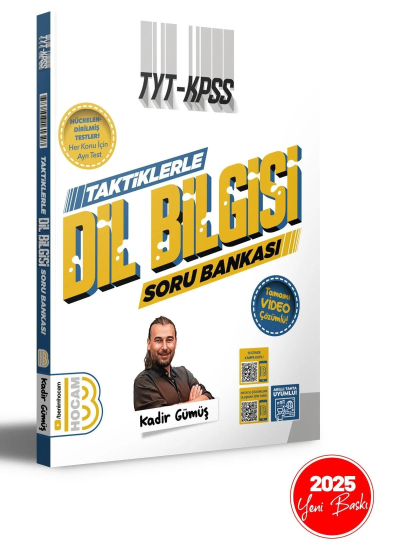 TYT - KPSS Taktiklerle Dil Bilgisi Tamamı Video Çözümlü Soru Bankası Benim Hocam Yayınları Limon Fotokopi