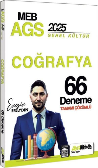 2025 MEB AGS Türkiye Coğrafyası Tamamı Çözümlü 33 Deneme Sınavı HocaWebde Yayınları Limon Fotokopi