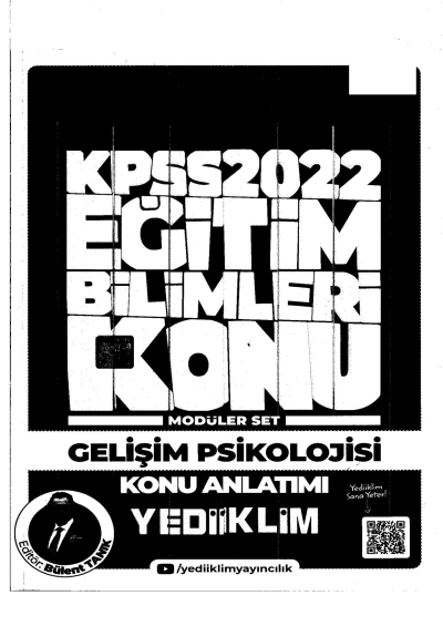 2022 KPSS Gelişim Psikolojisi Konu Anlatımı Modüler Set